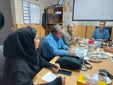 جلسه ای با هدف بررسی و پایش استانداردهای اعتباربخشی آموزشی مرکز آموزشی درمانی حافظ